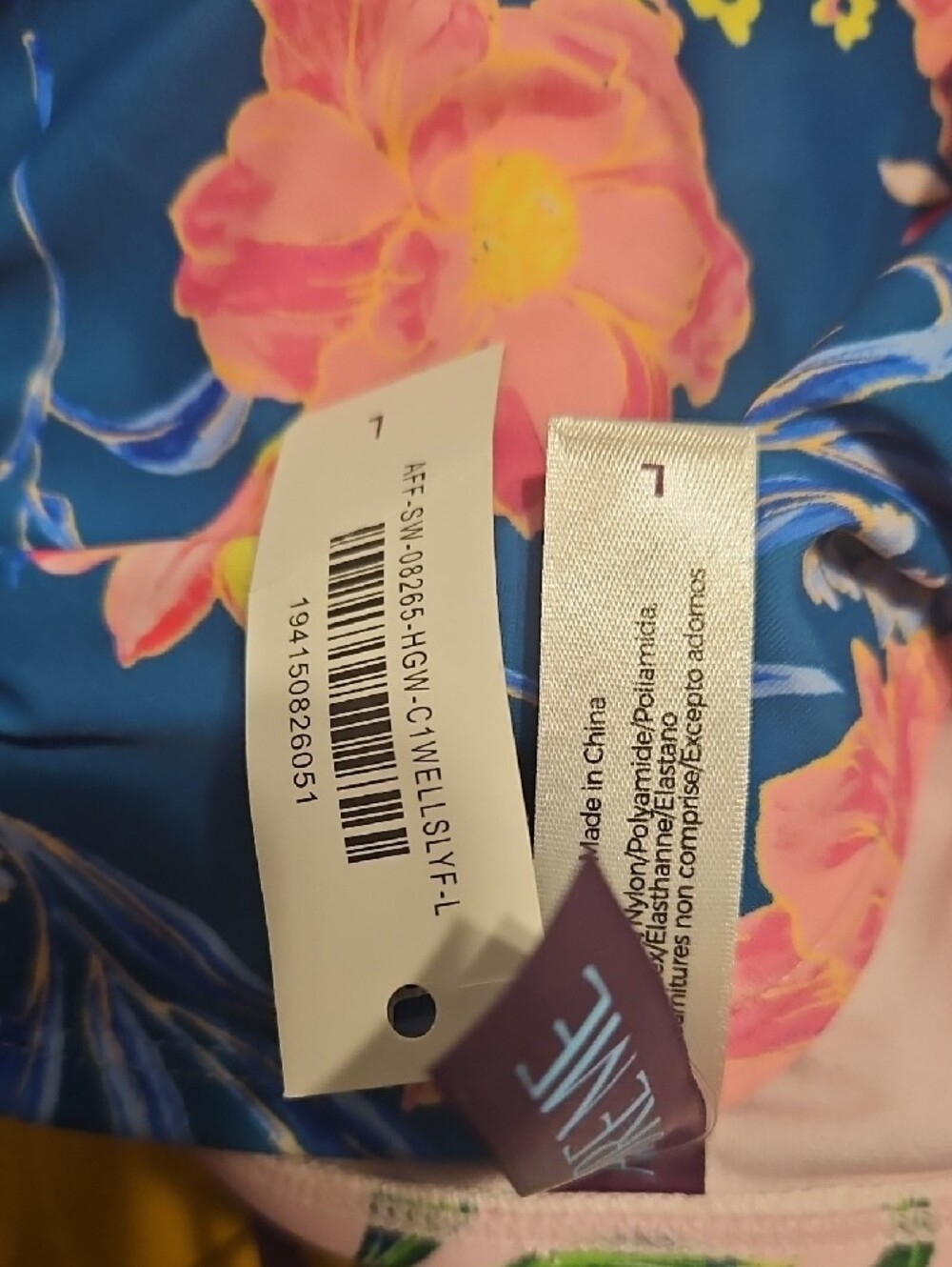 NWT Floral High-Waist Bikini Set - Blue & Pink - Picture 9 of 9
